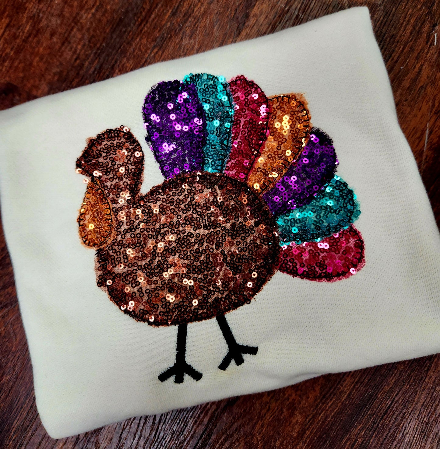 Sequin Turkey Youth Swearshirt